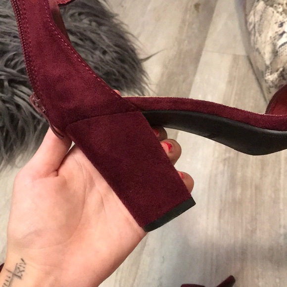 maroon heels - Picture 2 of 2